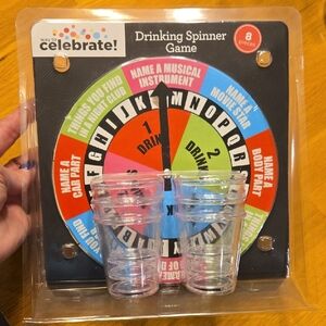 Way to Celebrate! Drinking Spinner Game - Multicolor